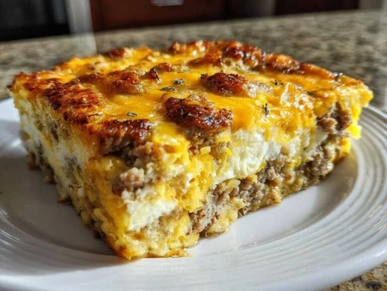 Quick and easy 10-minute make ahead egg bake ready for breakfast