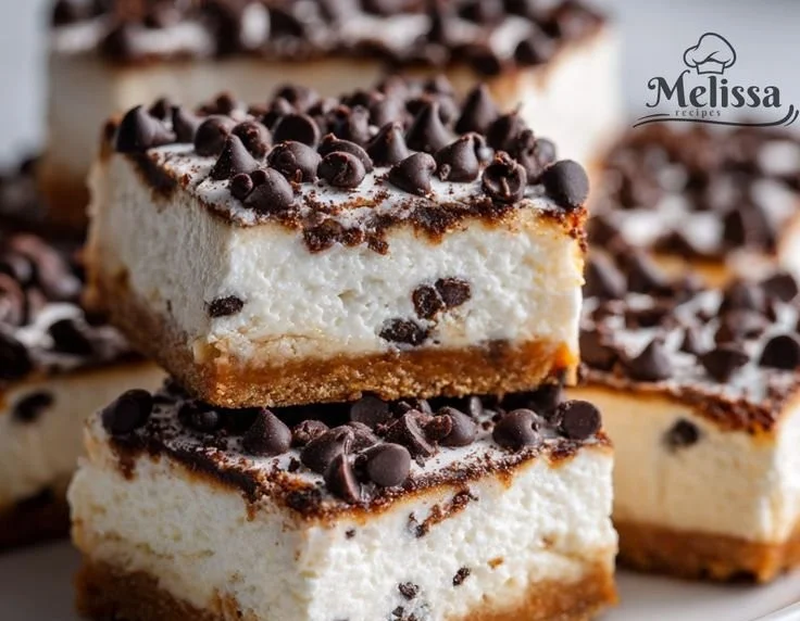 Delicious homemade cannoli bars with creamy filling and crisp outer layer