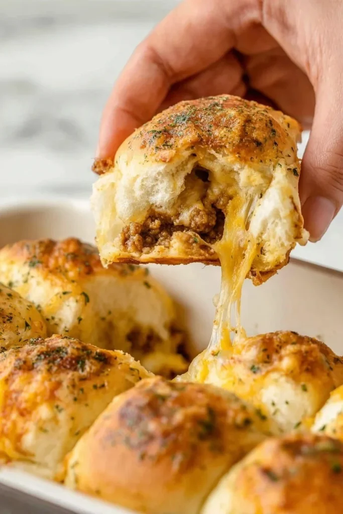 Delicious cheesy taco sticks served on a plate, topped with melted cheese.