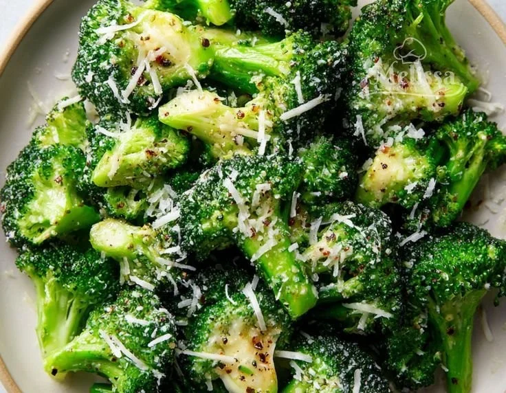 Dish of Copycat Longhorn Broccoli served in a bowl