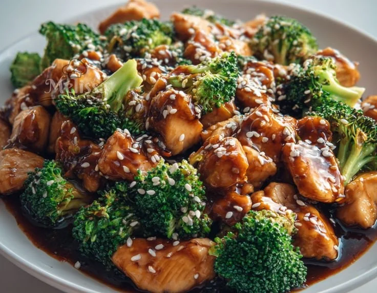 Delicious Dump and Go Crockpot Teriyaki Chicken dinner served with rice and veggies