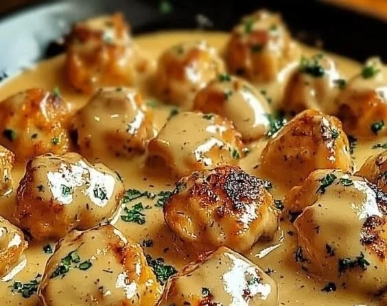 Texas Roadhouse Butter Chicken Skillet served in a cast iron dish