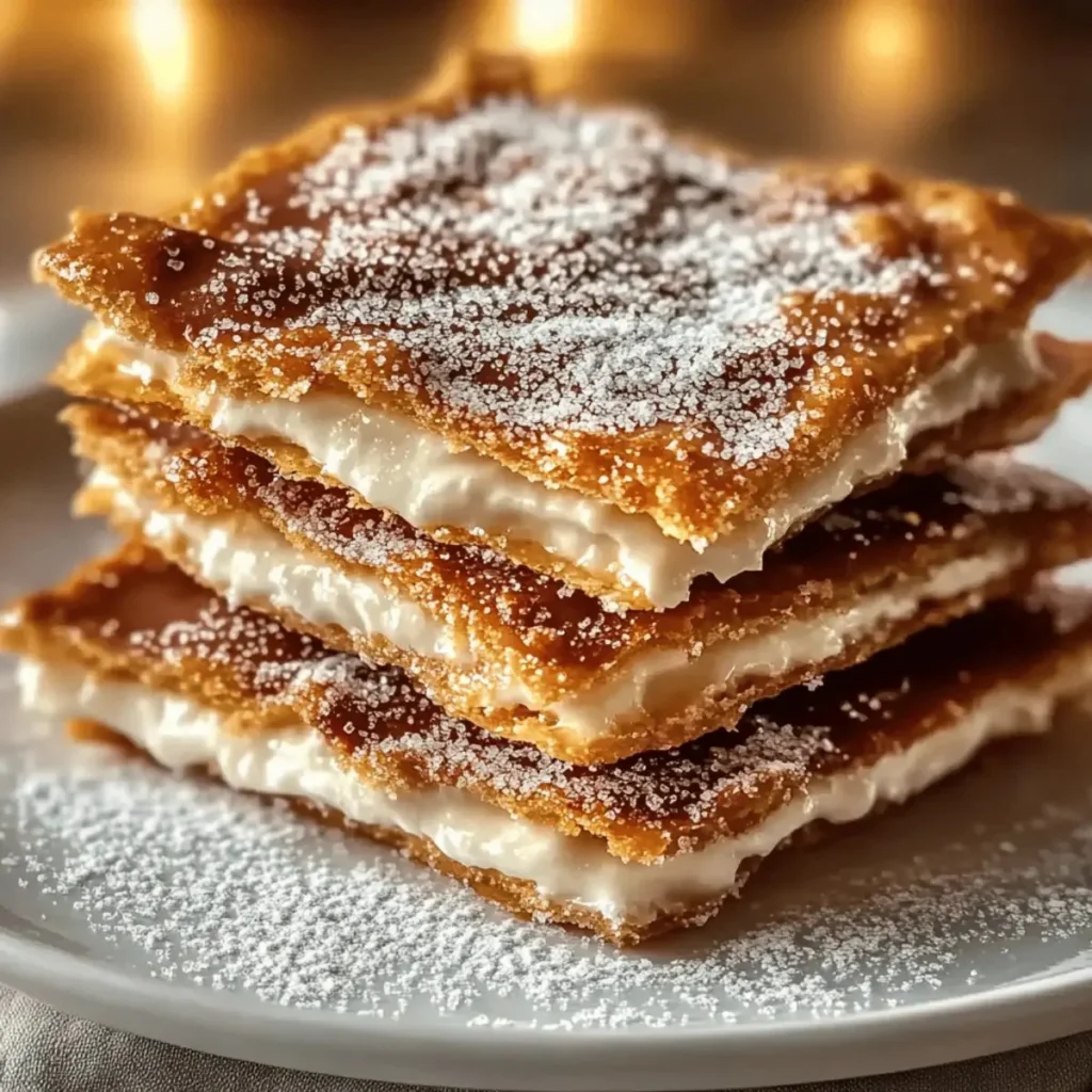 Delicious Butter Pecan Praline Poke Cake topped with praline glaze and pecans