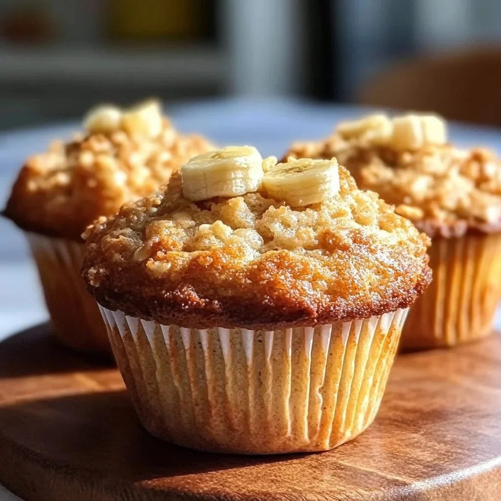 Delicious Cottage Cheese Banana Muffins baked and ready to eat
