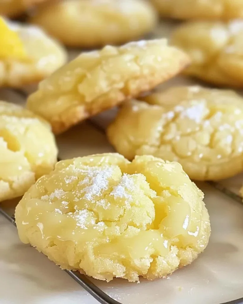 Deliciously baked Heavenly Lemon Cookies with a zesty lemon glaze