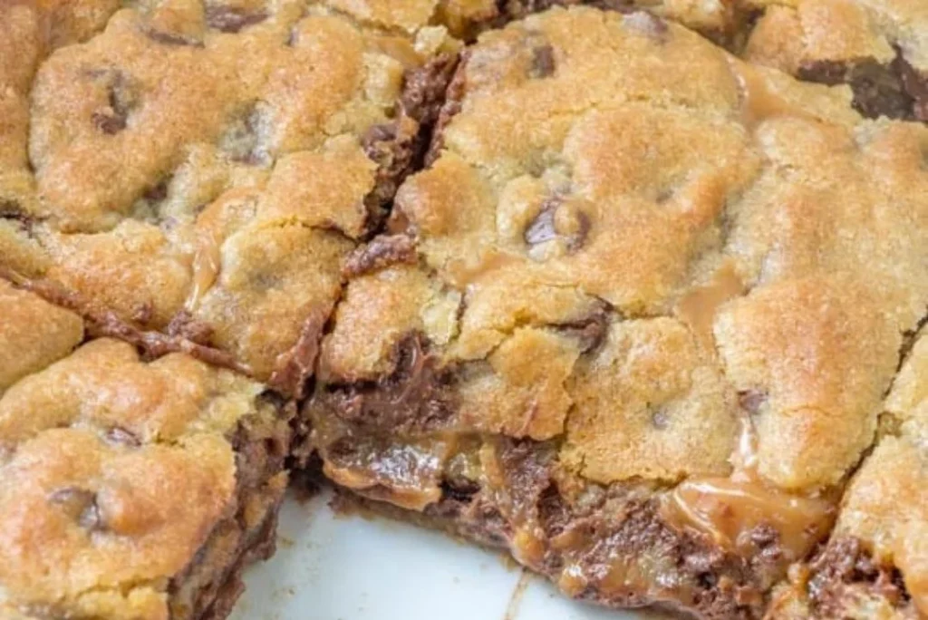 Delicious homemade Knock You Naked Bars on a plate.