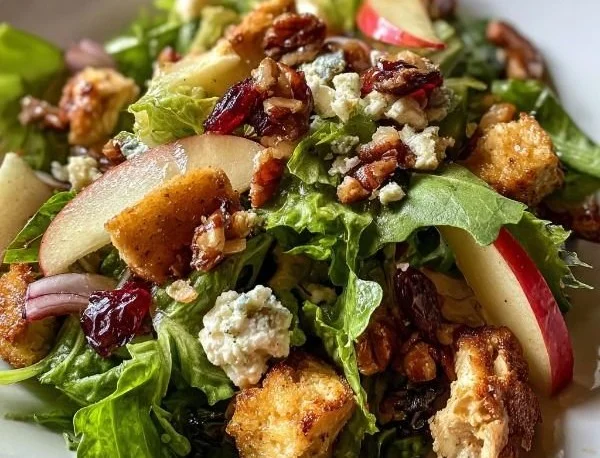 A colorful Cape Cod Salad with fresh ingredients and a light dressing.