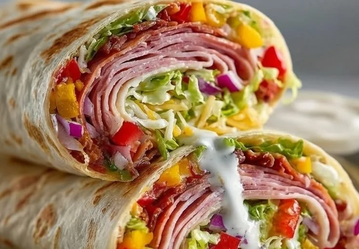 Classic Italian Grinder Sandwich Wrap with fresh ingredients and savory flavors