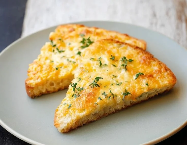 Delicious Egg and Cheese Toasts with a crispy texture and melted cheese.
