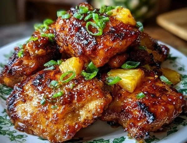Grilled Huli Huli Chicken with a sweet and savory glaze