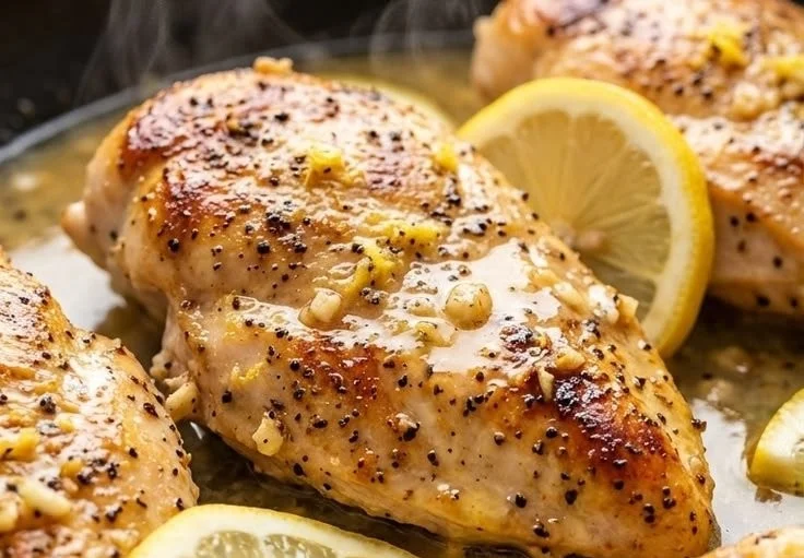 Delicious Lemon Pepper Chicken seasoned with spices and fresh lemon