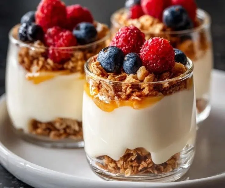 Delicious Minute Mini Honey Yogurt Cups in serving dish.