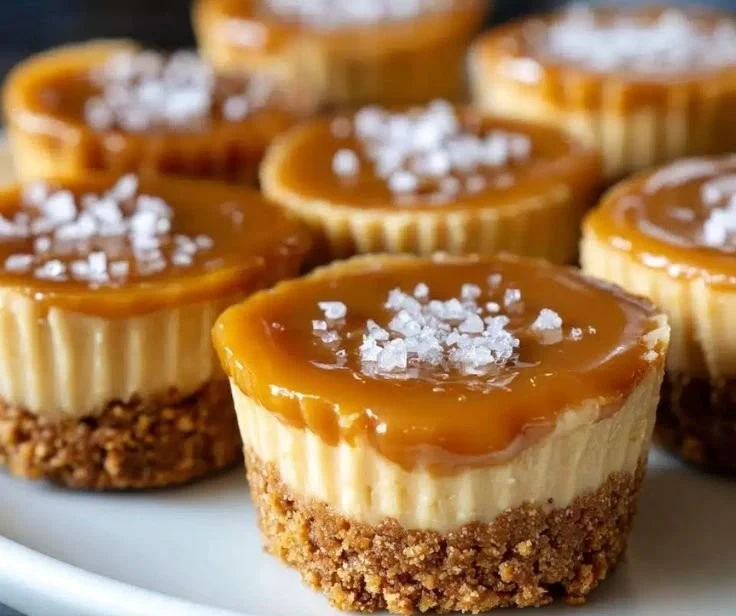 Delicious minute no-bake caramel cups ready to enjoy.