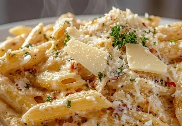 Delicious One-Pot Pasta dish with fresh ingredients and herbs.