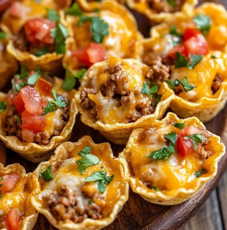 Delicious Taco Ranch Bites ready to serve for parties