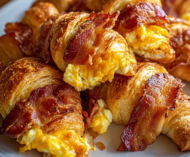 Bacon Egg and Cheese Crescent Rolls fresh out of the oven