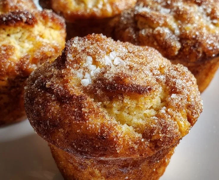 Delicious cinnamon sugar French toast muffins baked to perfection
