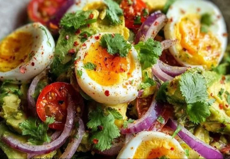 Healthy Egg Avocado Salad for post-workout nutrition