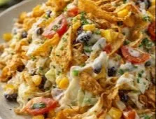 Delicious Frito Cowboy Cabbage dish served in a large bowl for families and gatherings