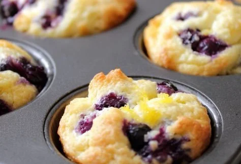 High-Protein Lemon and Blueberry Bites for a healthy snack option