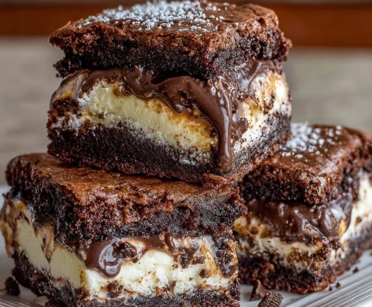 Ice cream sandwiches featuring rich homemade brownies