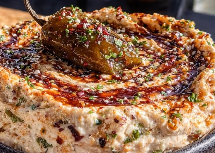 Delicious Jalapeño Popper Dip served in a bowl with tortilla chips.