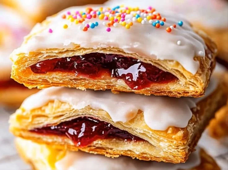 Delicious protein-packed homemade pop tarts on a plate