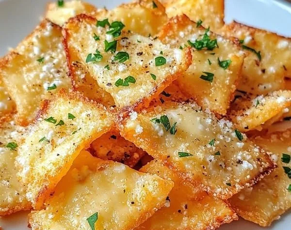 Delicious Cottage Cheese Chips served as a healthy snack option
