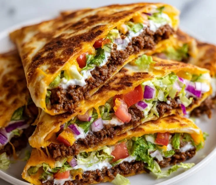 Keto Crunchwraps filled with fresh ingredients and low-carb options