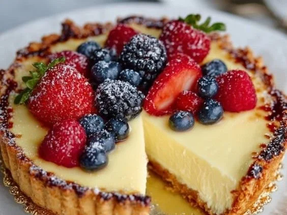 Delicious Lemon Cream Tart inspired by French pastry tradition.