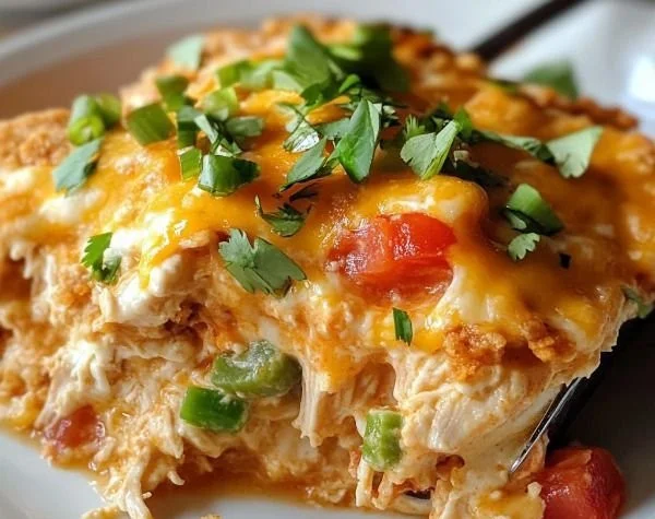 Mexican chicken casserole recipe dish from Pioneer Woman