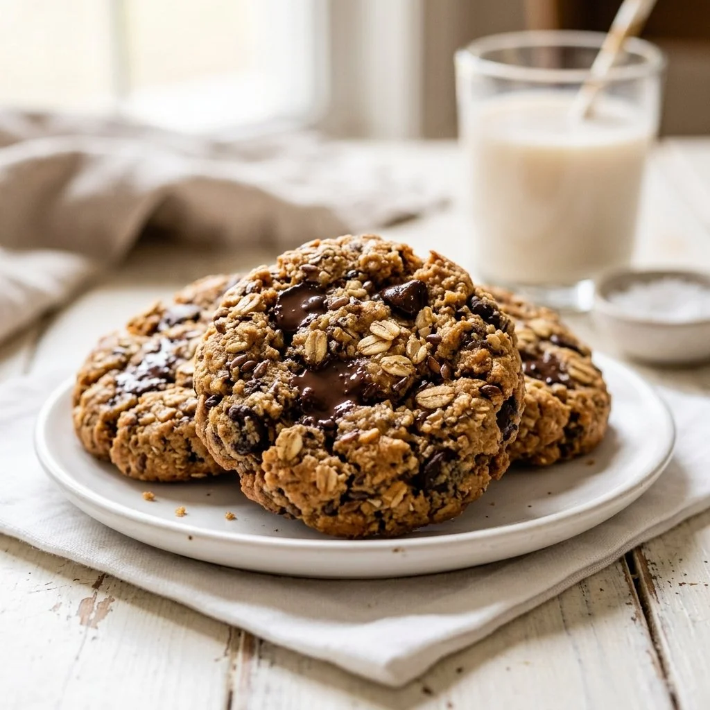Delicious homemade protein cookies fresh out of the oven
