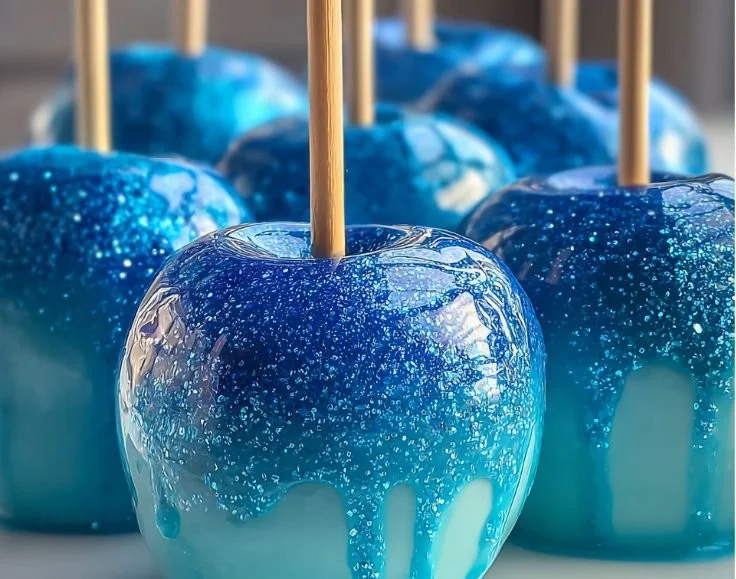 Delicious Sweet Ocean Candy Apples ready to enjoy